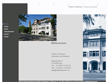 Tablet Screenshot of huberhausherr.ch